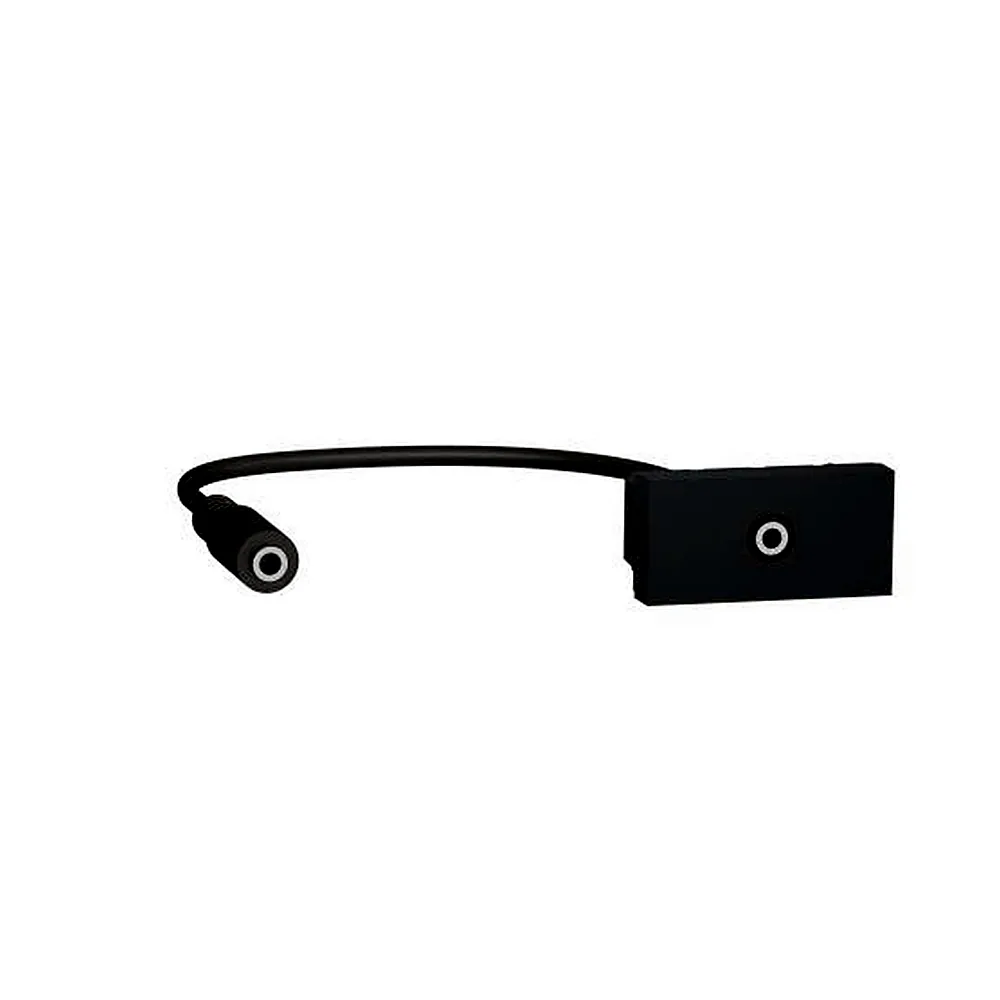 Розетка Minijack 1 мод антрацит, Unica New, NU343354, Schneider Electric