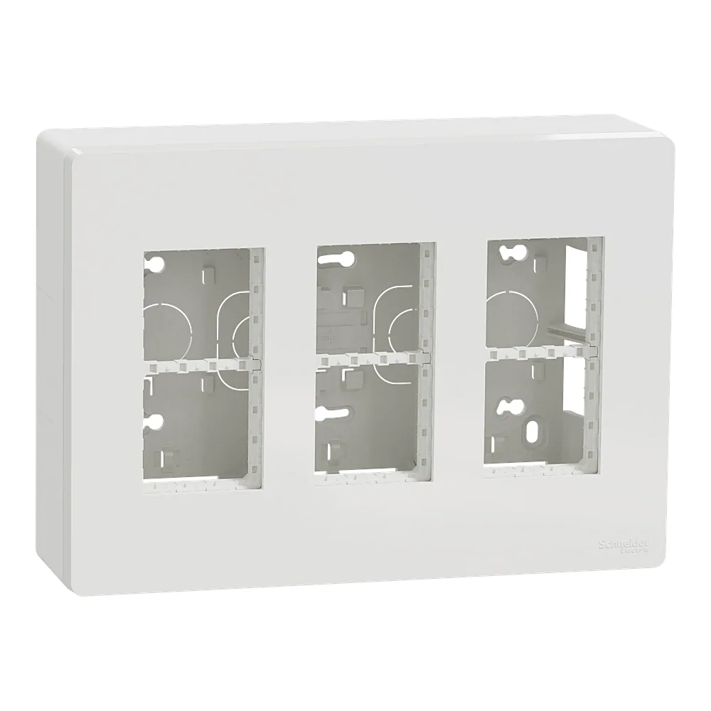 Блок Unica system+ відкритого встановлення 3х2 білий Unica New Schneider Electric NU123418