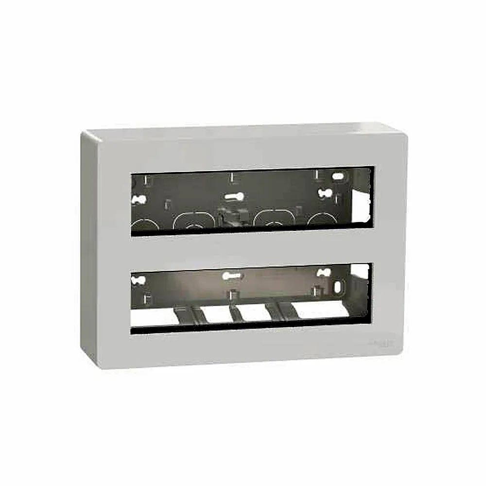 Блок unica system+ відкр.вст 2х5 антиб., Unica New, NU121020, Schneider Electric