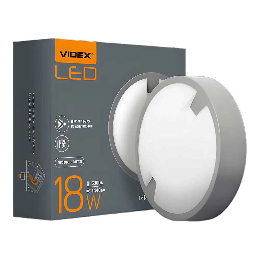 Світлодіодний світильник 18 Вт 5000 K 220 В сенсорний Videx VL-BH12R-185-S