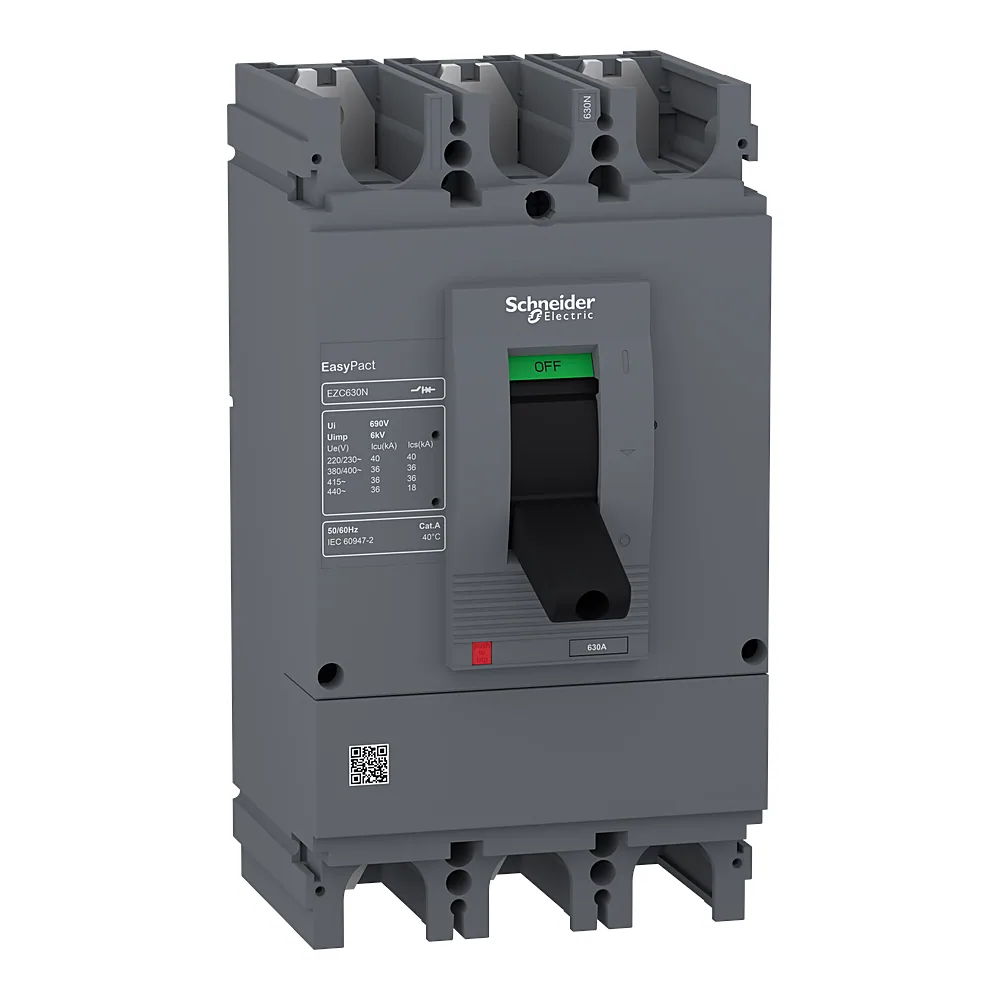 Автоматичний вимикач EasyPact EZC630N 3P3D 500 А 36 кА Schneider Electric EZC630N3500N