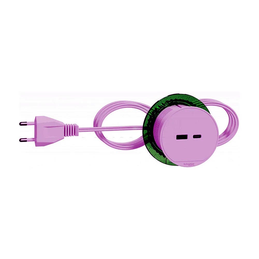 Блок розетковий USB ТИП А + ТИП С UNICA SYSTEM + білий, Schneider Electric
