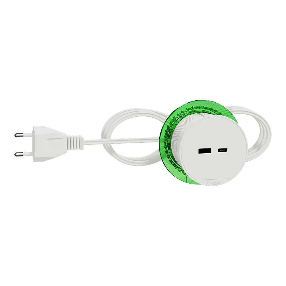 Блок розетковий USB тип A + тип C Unica System+ білий Schneider Electric INS44008