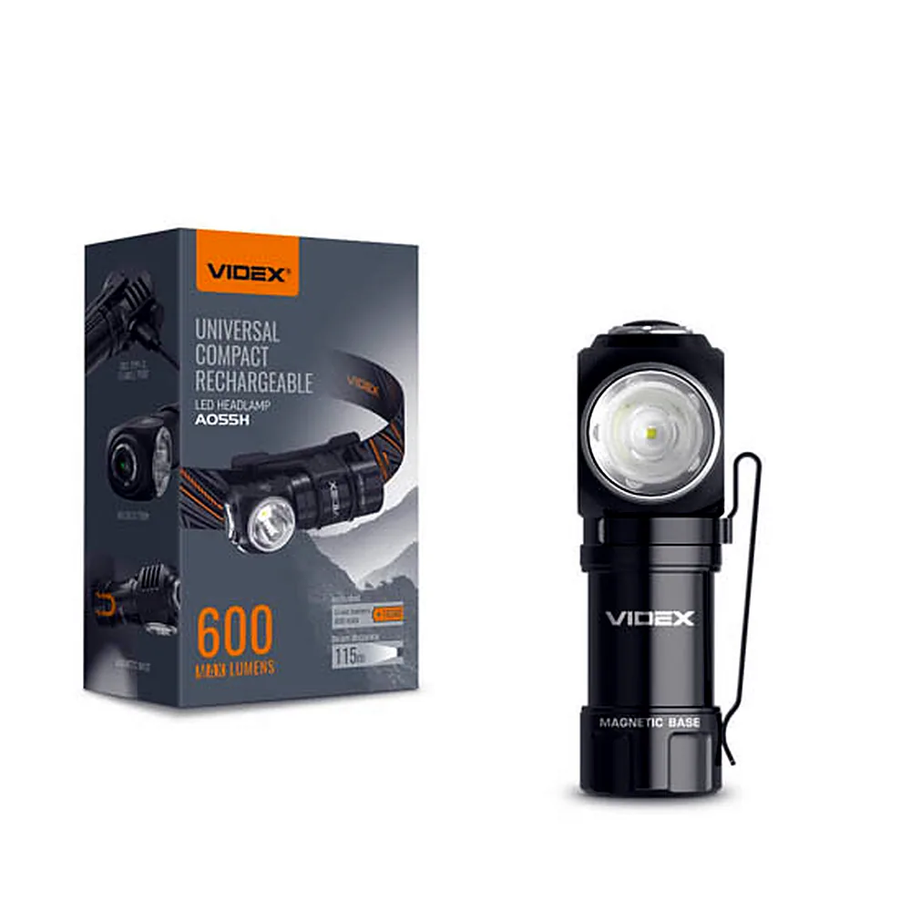 Портативний світлодіодний ліхтарик VIDEX VLF-A055H 600Lm 5700K (VLF-A055H)