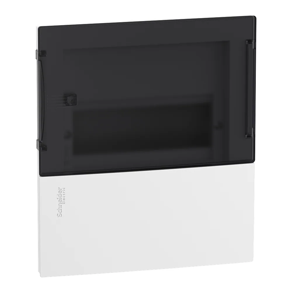 Модульний щит Resi9 MP 1 ряди/8 модулів врізний прозорі двері Schneider Electric MIP22108S