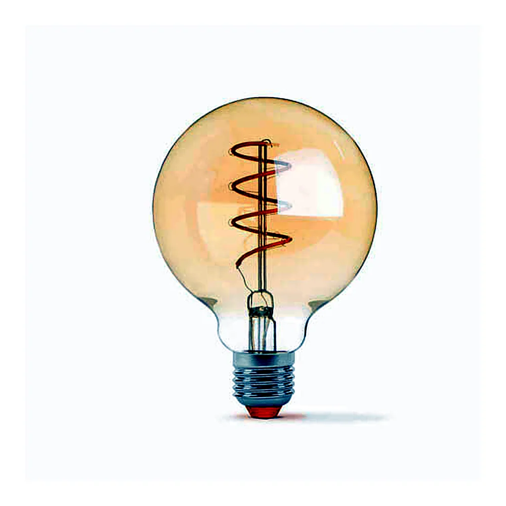LED лампа VIDEX Filament G95FASD 5W E27 2200K дімерна бронза