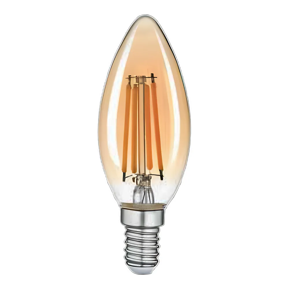 Світлодіодна лампа Filament C37 4 Вт E14 2200 K бронза TITANUM TLFC3704142A