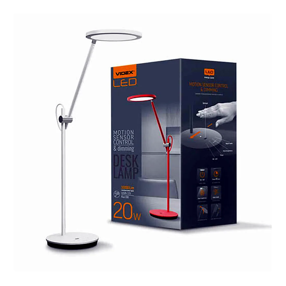 LED лампа настiльна VIDEX  VL-TF15W 20W 4100K біла