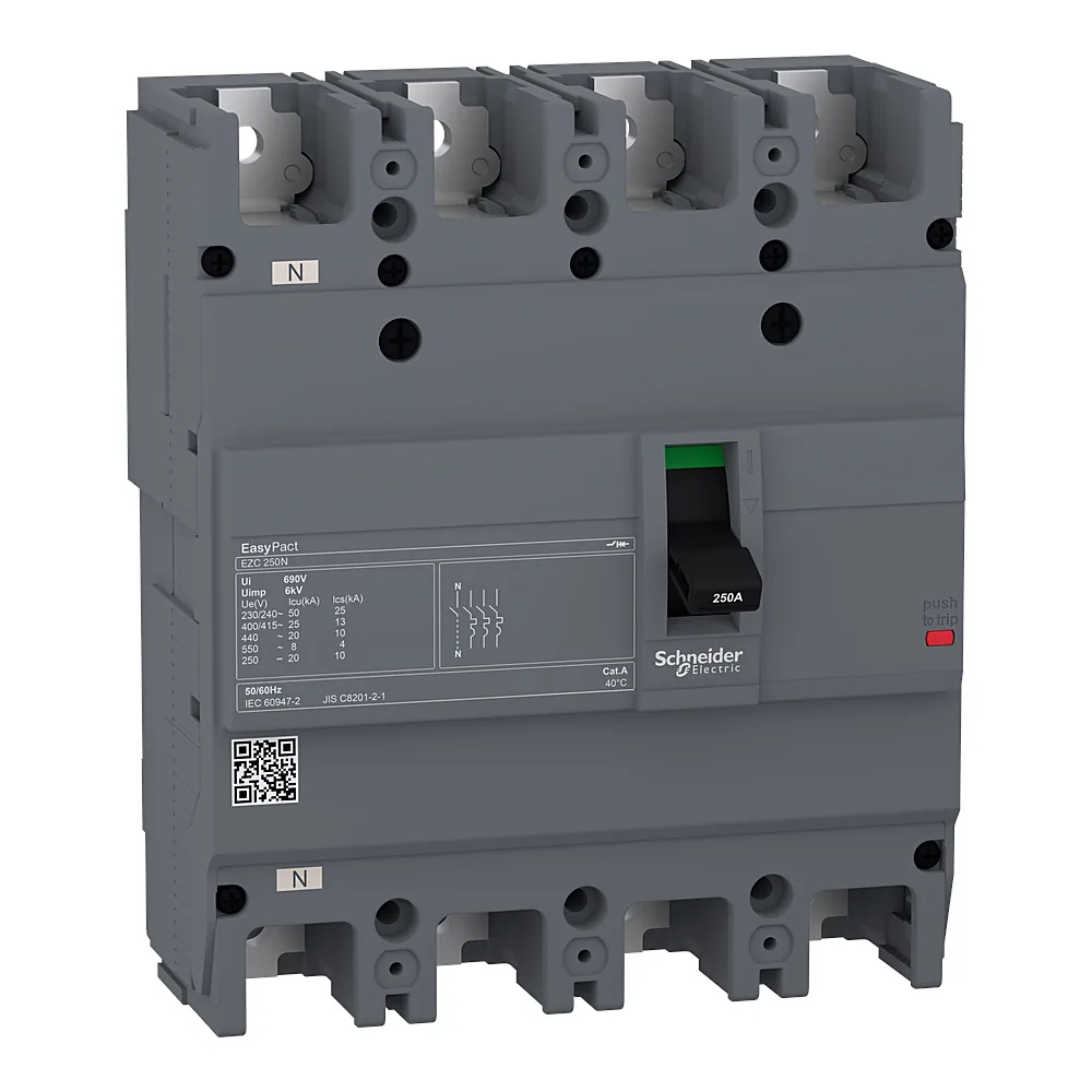 Автоматичний вимикач EasyPact EZC250N 4P3T 150 А 25 кА Schneider Electric EZC250N4150