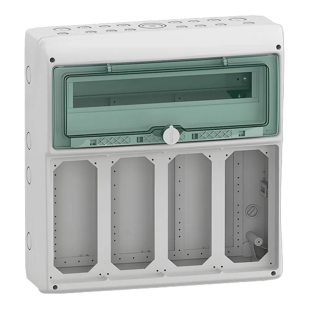 Модульний щит Mureva IP65 18 модулів+4 отвори з роз'єднувачем 63 А Schneider Electric 13188