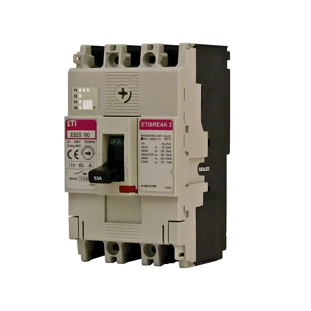Авт. вимикач EB2S 160/3HF 80A (40kA, фікс./фікс.) 3P