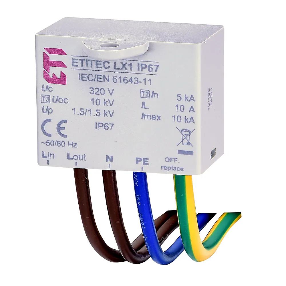 Обмежувач перенапруги ETITEC LX1 IP67