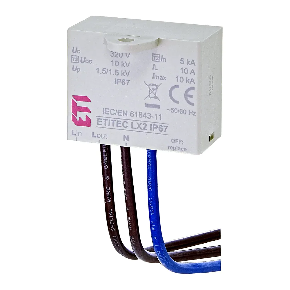 Обмежувач перенапруги ETITEC LX2 IP67