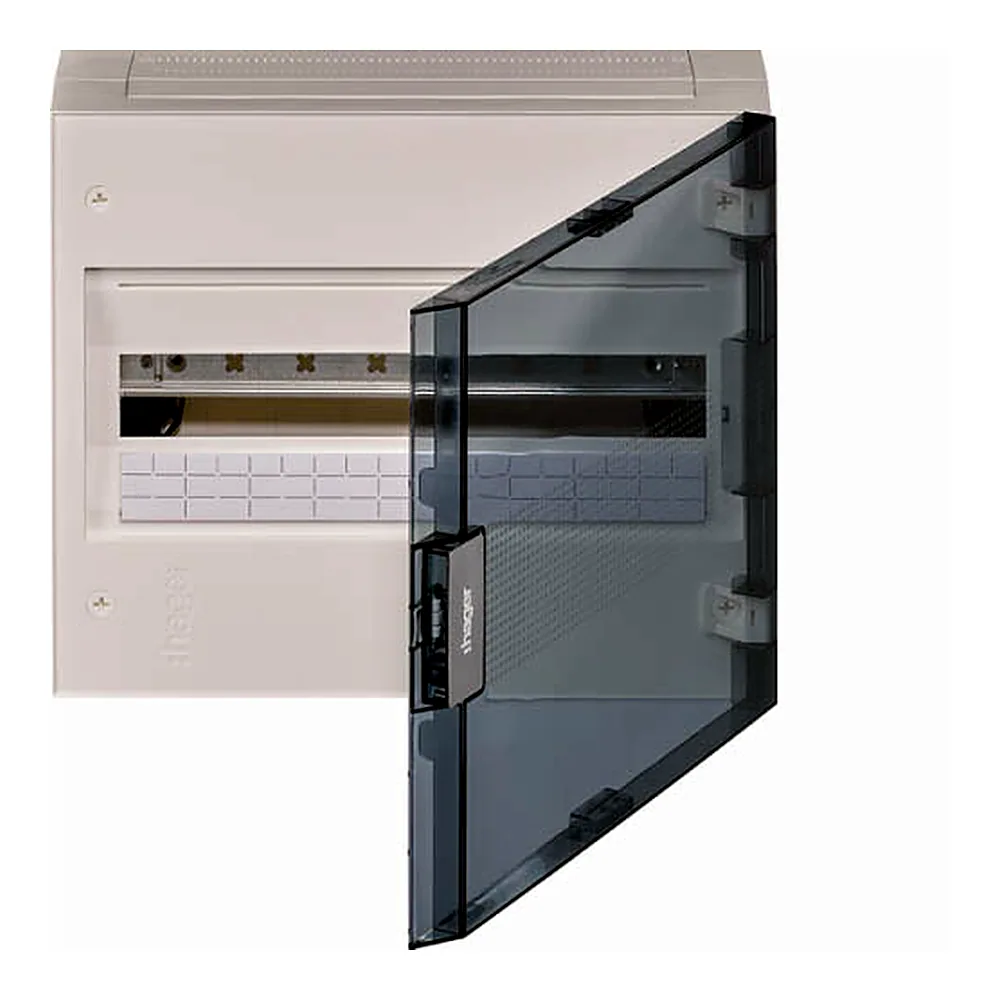 Щит Hager VEGA з/у 18M прозорі двері VB118TB