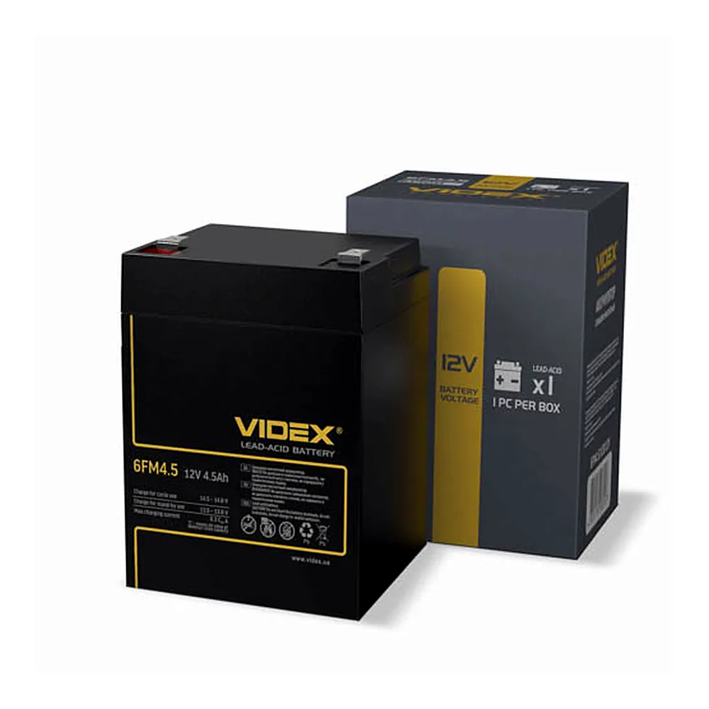 Акумулятор Videx 6FM4.5 свинцево-кислотний 12V/4.5Ah
