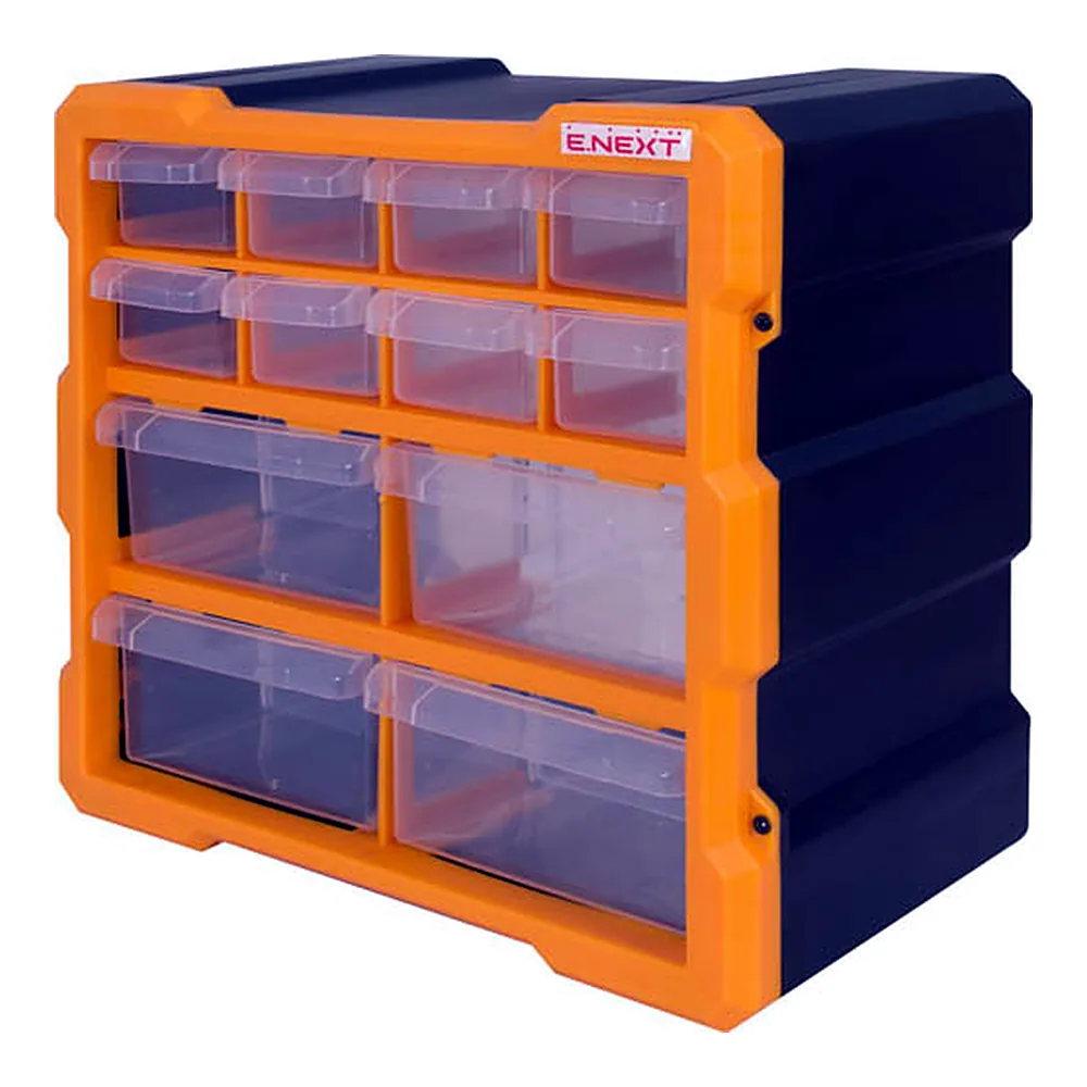 Органайзер пластиковий, e.toolbox.pro.19, 12-секційний 267х157х262мм