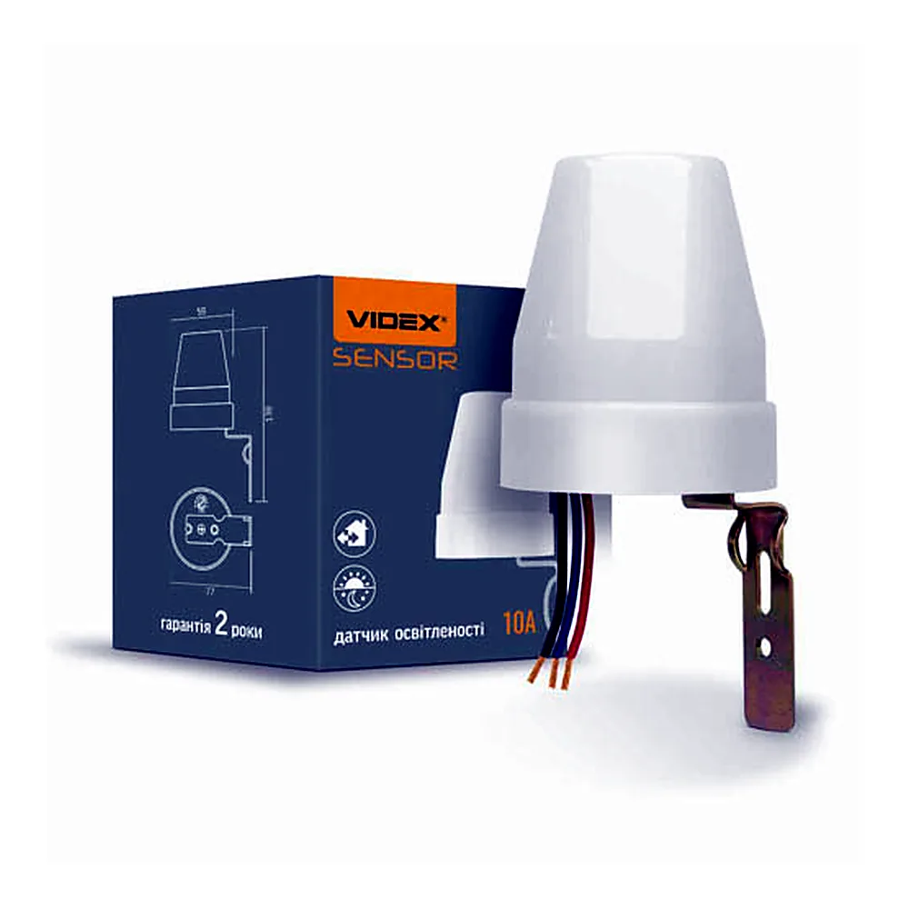 Датчик освітленості VIDEX VL-SN02 10A 220V фотометричний