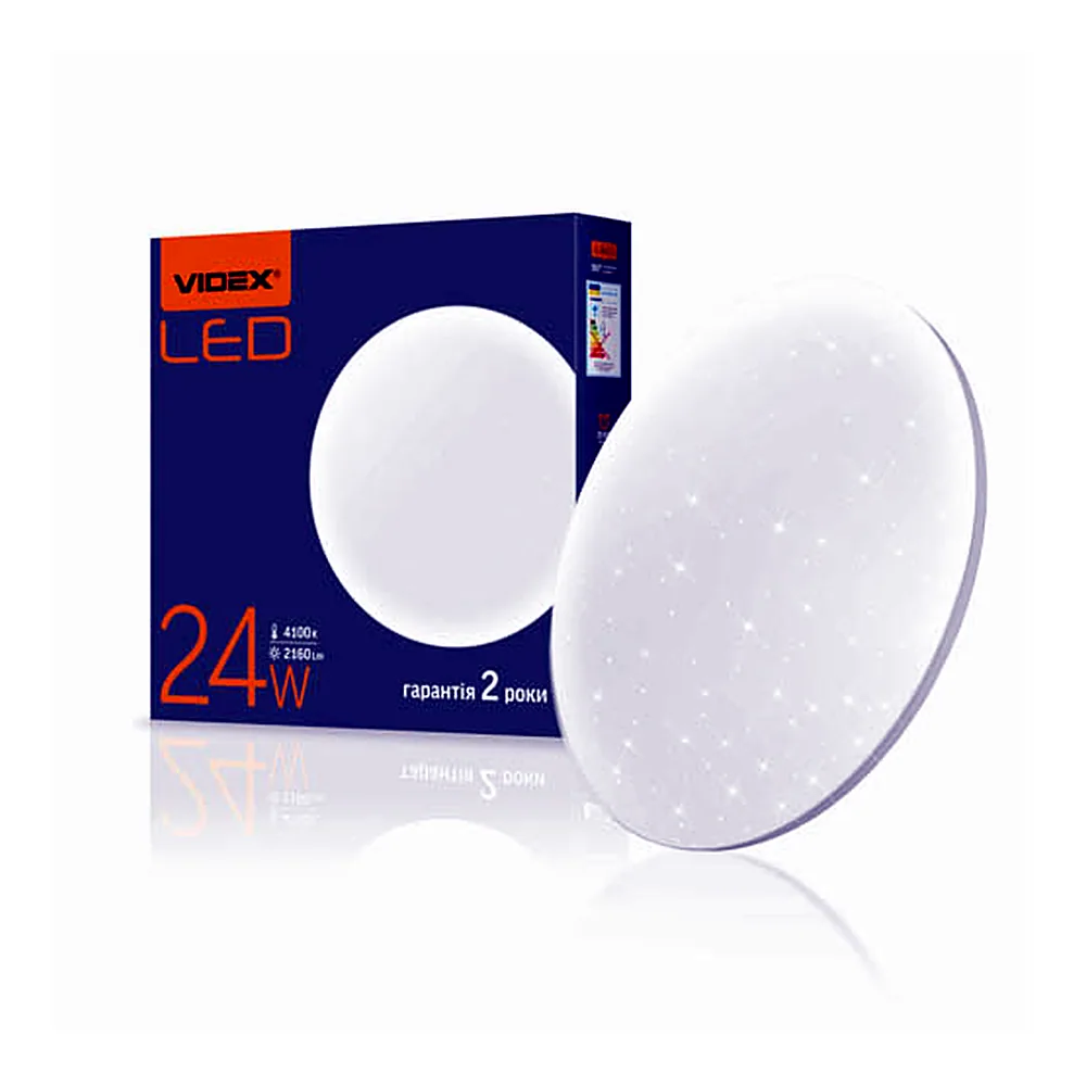 LED світильник настінно-стельовий VIDEX 24W 4100K Зоряне небо