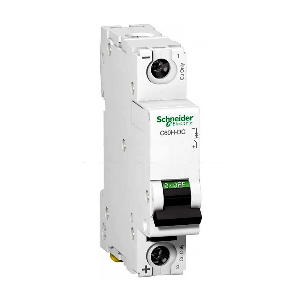 Модульний автоматичний вимикач C60H-DC =250В 5А 1Р крива C, Schneider Electric
