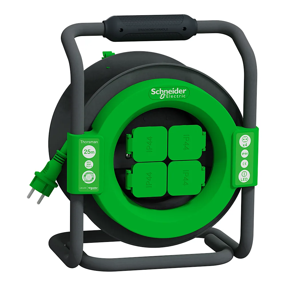 Подовжувач на котушці 25 м 3х1,5 мм IP44 Schneider Electric IMT33147