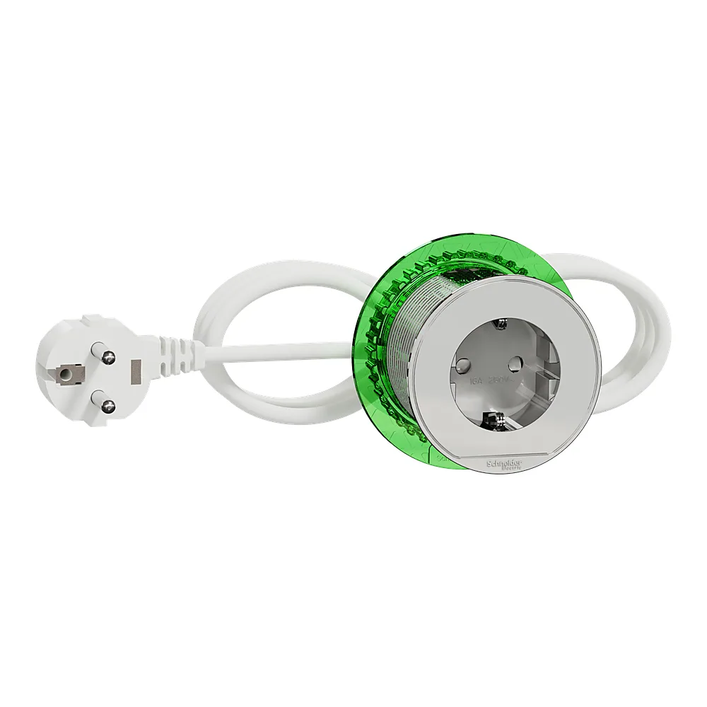 Блок 1 розетка з заземленням Unica System+ білий Schneider Electric INS44000