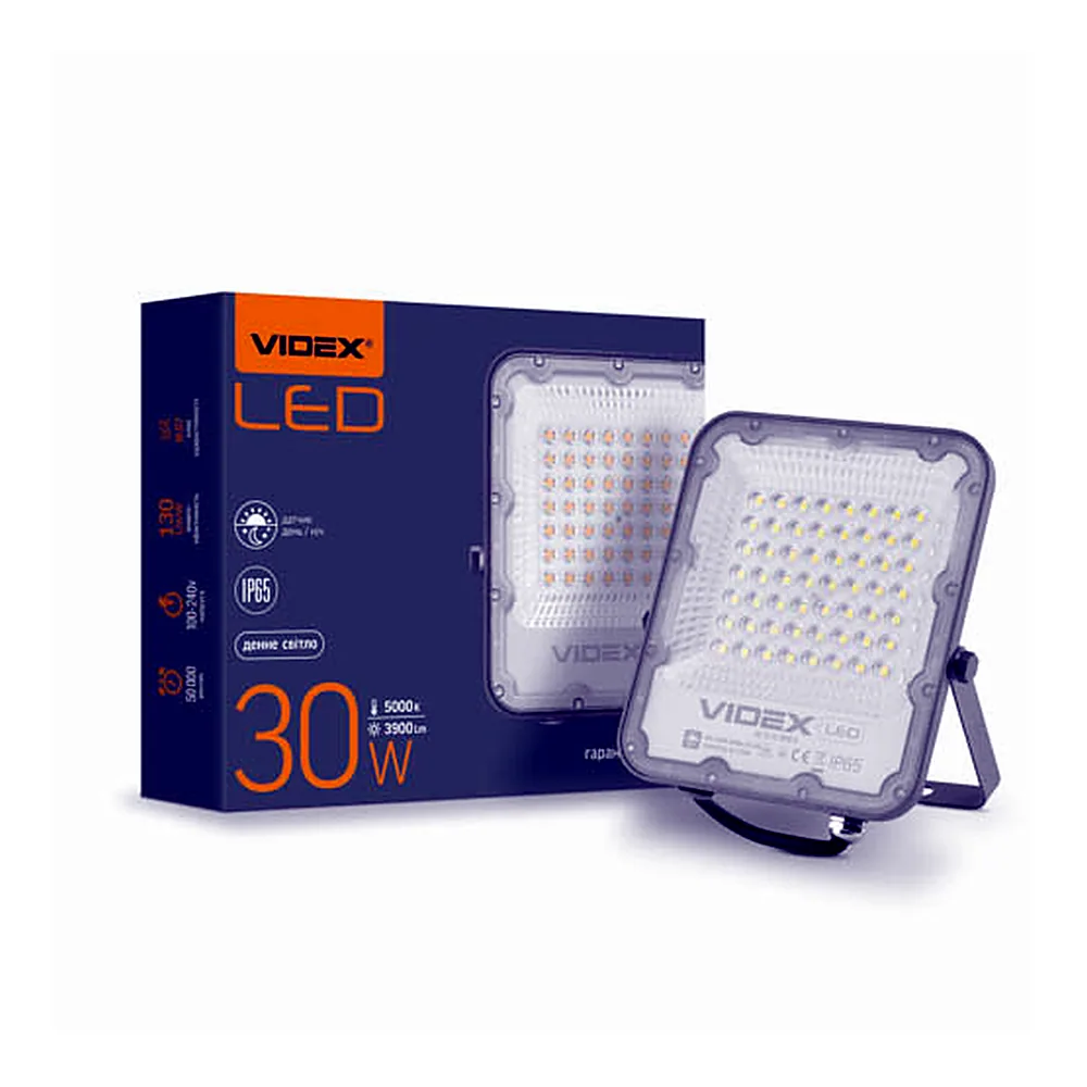 LED прожектор VIDEX PREMIUM F2 30W 5000K День-ніч