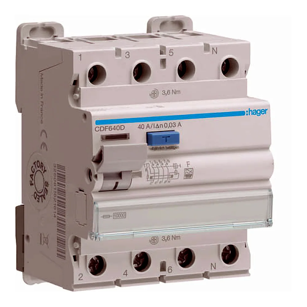 ПЗВ 4P 10kA 40A 30mA F