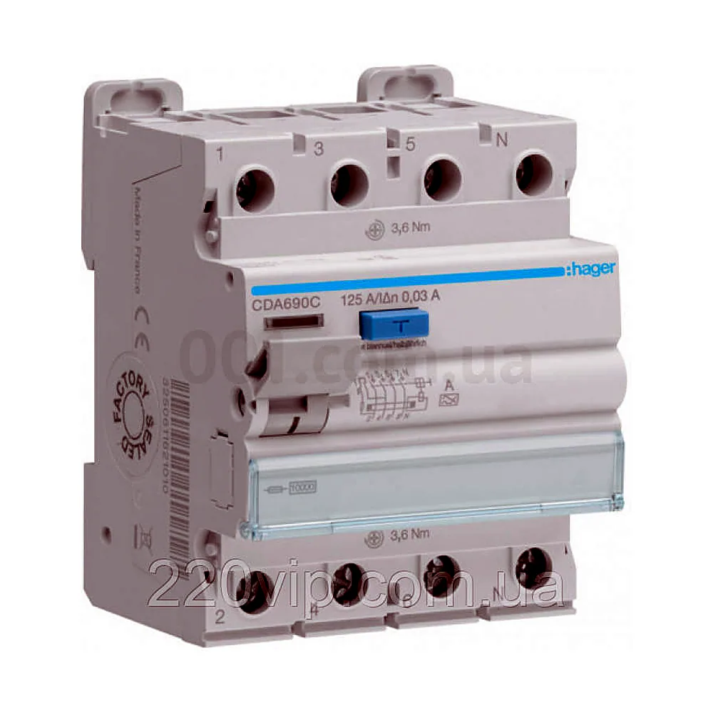 ПЗВ 4P 10kA 125A 30mA A
