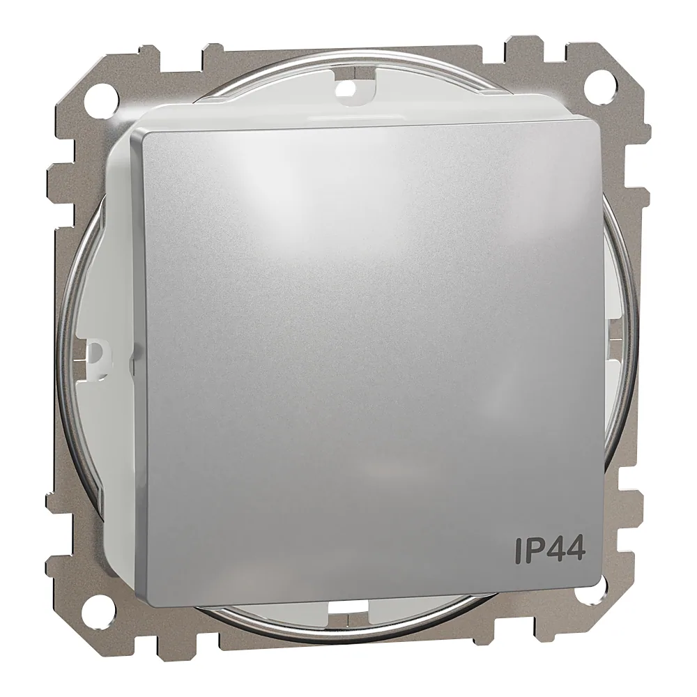 Перемикач 1-клавішний IP44 Sedna Design алюміній Schneider Electric SDD213106