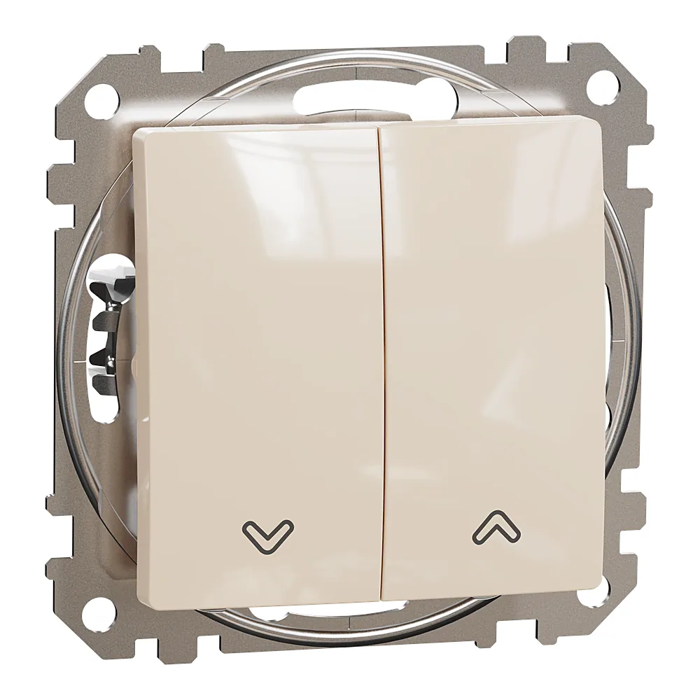 Вимикач для жалюзи 2-клавішний Sedna Design бежевий Schneider Electric SDD112104