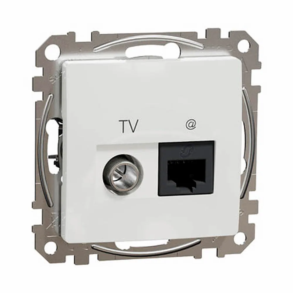Розетка RJ45 категорія 6 UTP -TV SE Sedna Design білий