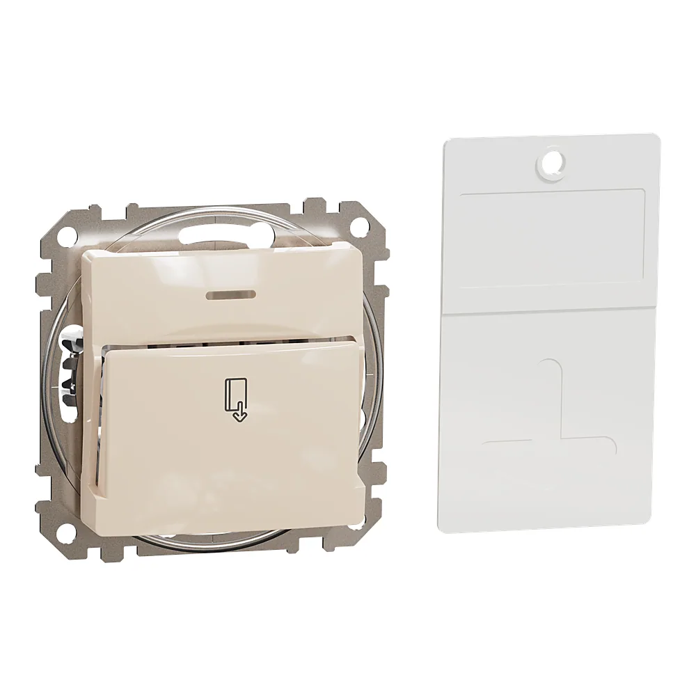 Картковий вимикач 10 А Sedna Design бежевий Schneider Electric SDD112121