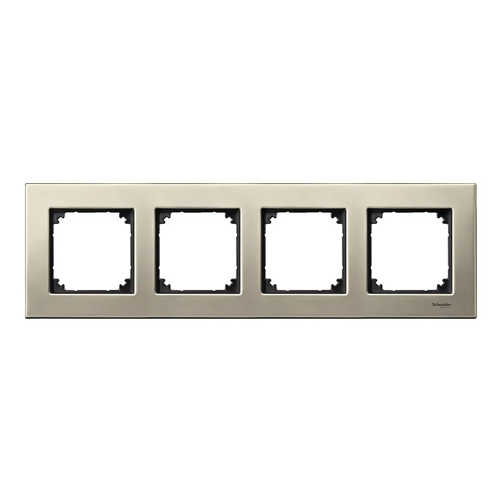 Рамка 4-постова M-ELEGANCE металева титан Schneider Electric MTN403405