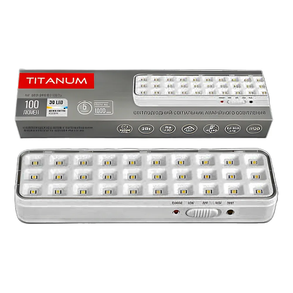 Аварійний світильник світлодіодний 30 LED 6500 K TITANUM TL-EM1106