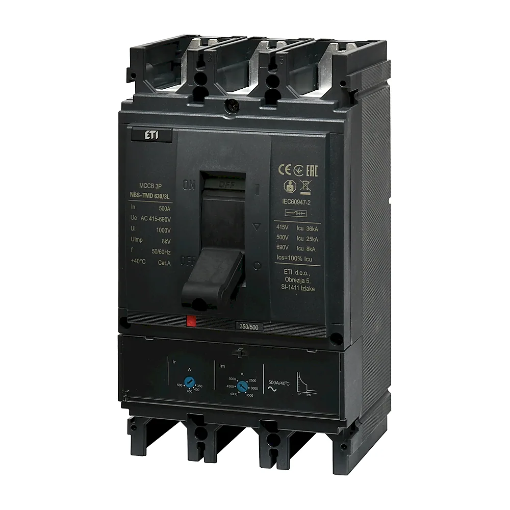Автоматичний вимикач ETI ETIBREAK NBS NBS-TMD 630/3L 3P 500A 36kA 4673131
