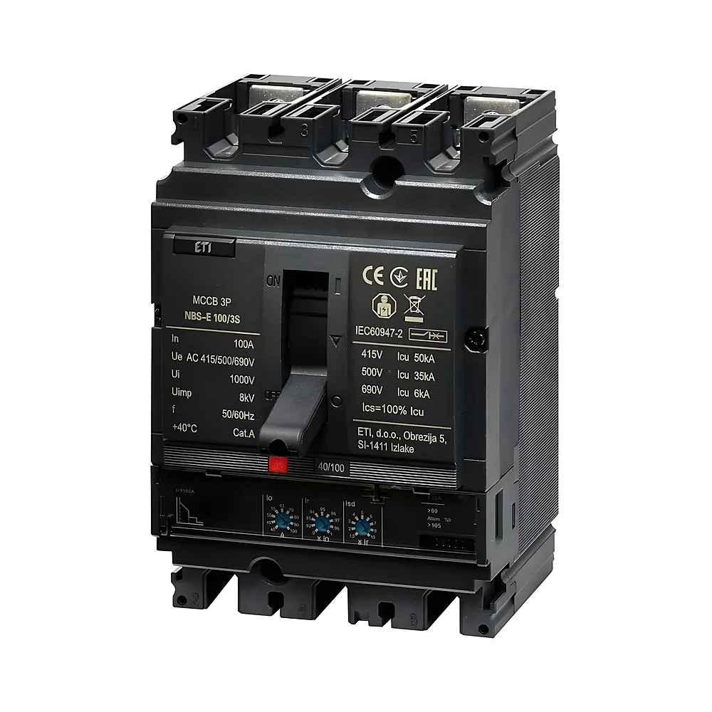 Автоматичний вимикач ETIBREAK NBS-E 100/3S 3P 100 А 50 кА ETI 4673043