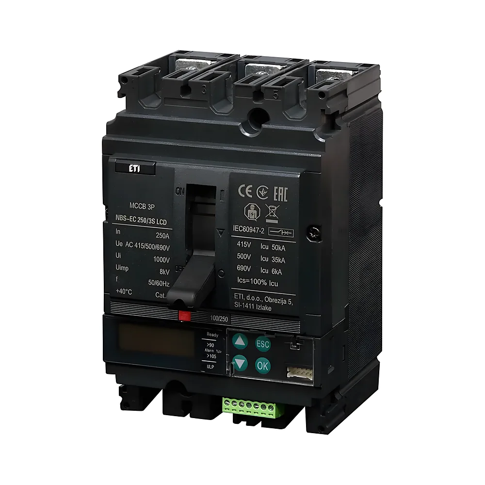 Автоматичний вимикач ETIBREAK NBS-EC 250/3S LCD 3P 250 А 50 кА ETI 4673091