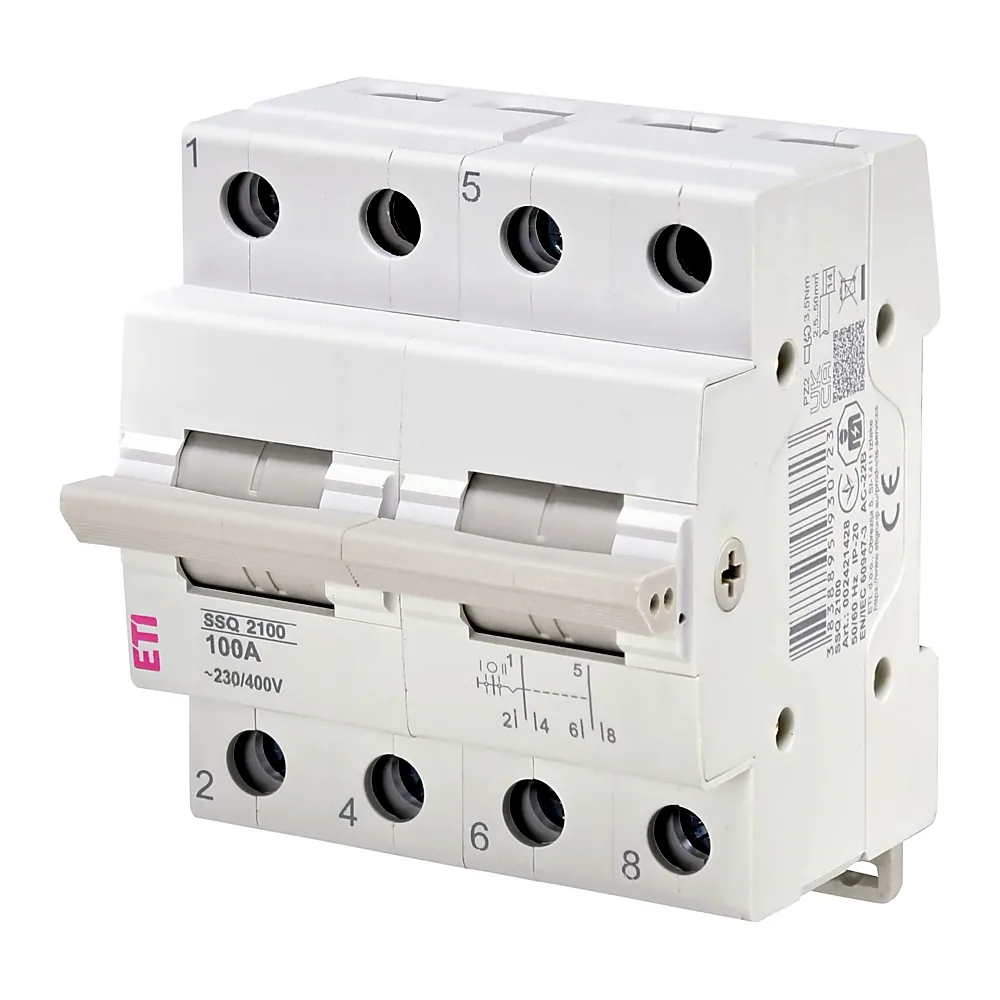 Перемикач навантаження SSQ 2100 "1-0-2", 2p 100A