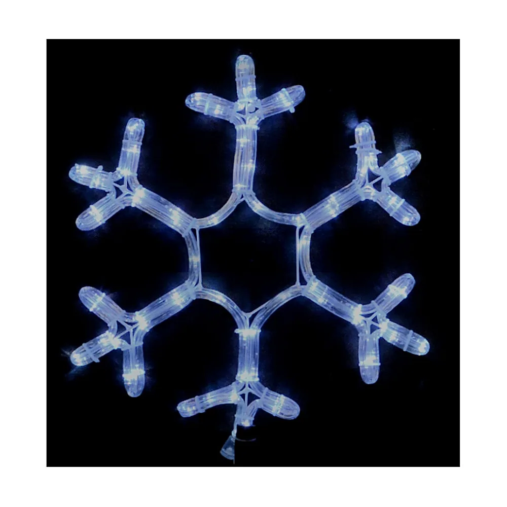 Гірлянда зовніш._DELUX_MOTIF_Snowflake 40см 12 flash білий IP44 EN