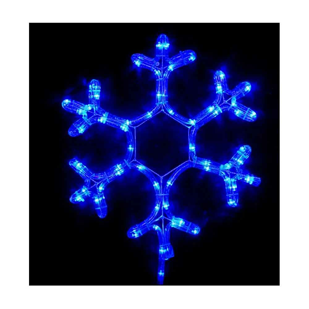 Гірлянда зовніш._DELUX_MOTIF_Snowflake 40см 12 flash синій IP44 EN
