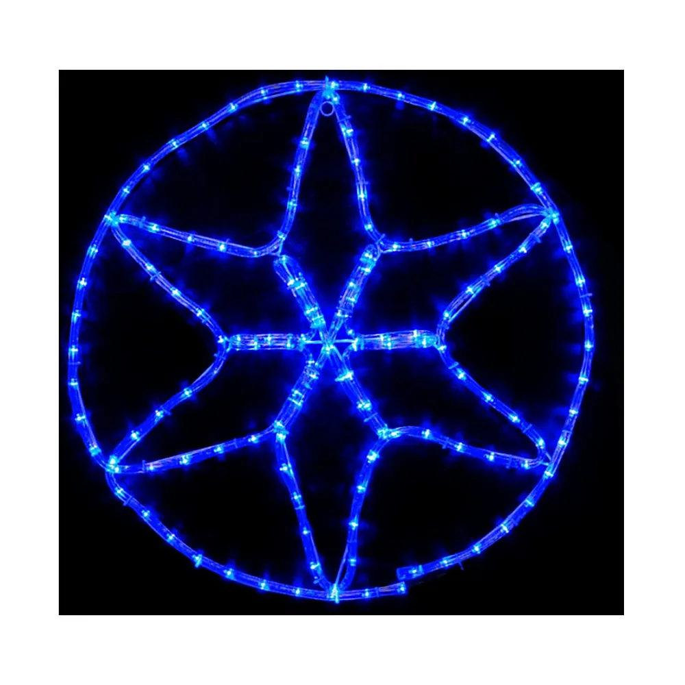 Гірлянда зовніш._DELUX_MOTIF_Star 6 кінц. 60*60см 13 flash синій IP44 EN