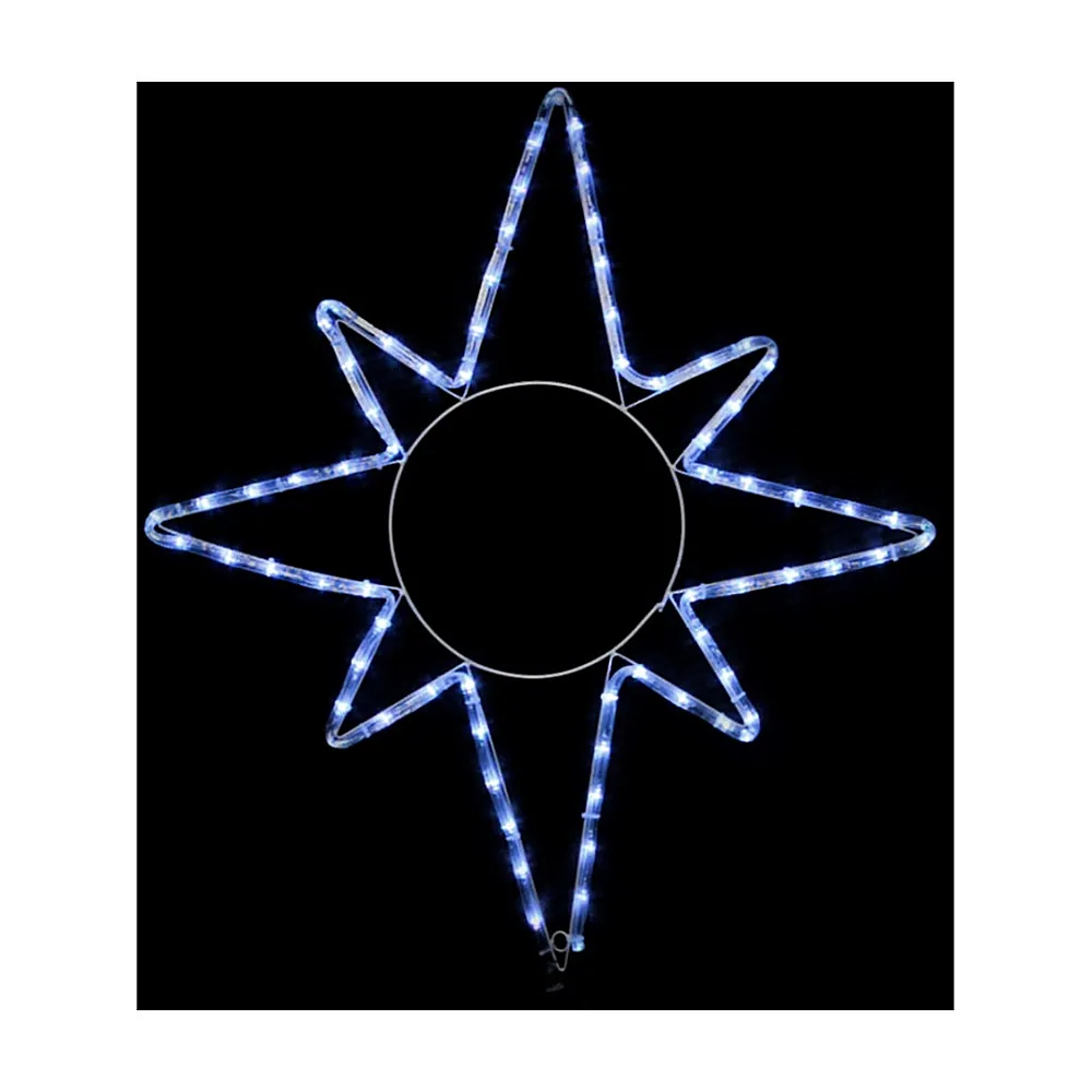 Гірлянда зовніш._DELUX_MOTIF_Star 8 кінц. 65*75см 8 flash білий IP44 EN