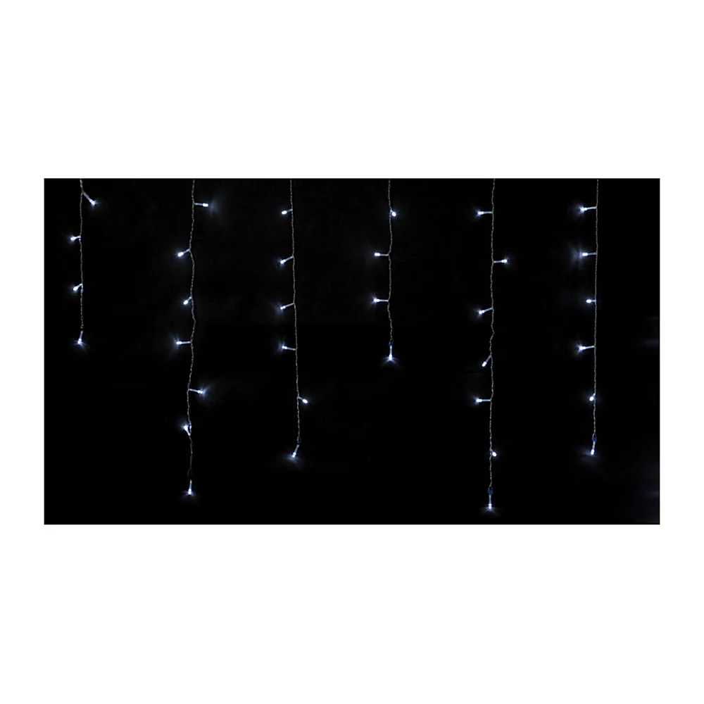 Гірлянда внутр._DELUX_ICICLE С_100LED 3,2х0,7m білий/проз IP20