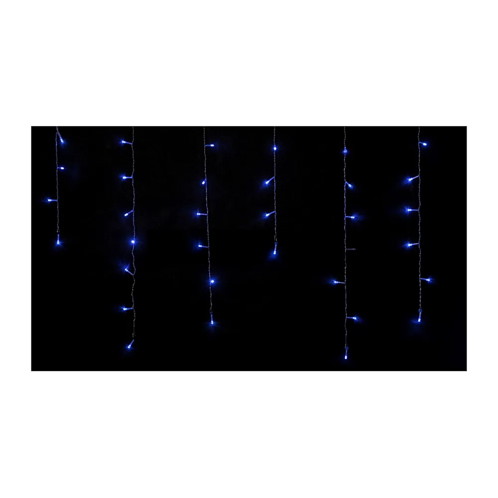 Гірлянда внутр._DELUX_ICICLE С_100LED 3,2х0,7m синій/проз IP20