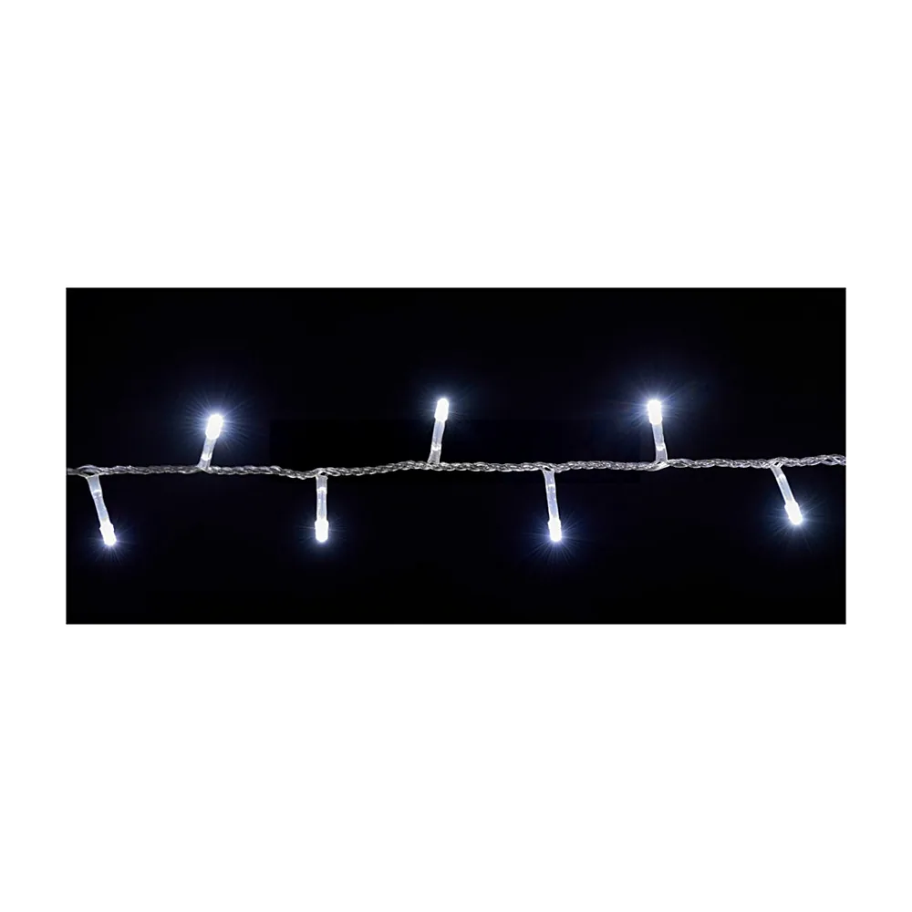 Гірлянда внутр._DELUX_STRING С_100LED 5m білий/проз IP20