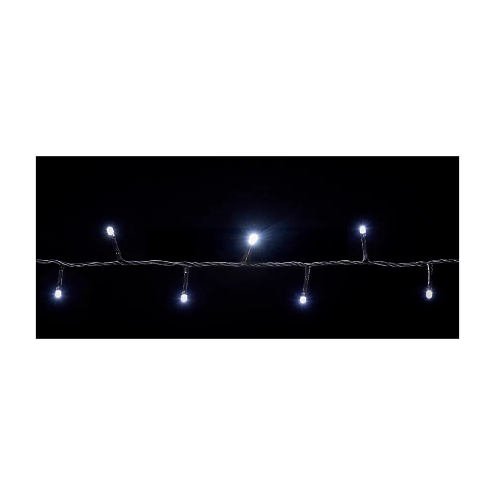Гірлянда внутр._DELUX_STRING С_100LED 5m білий/чорн IP20