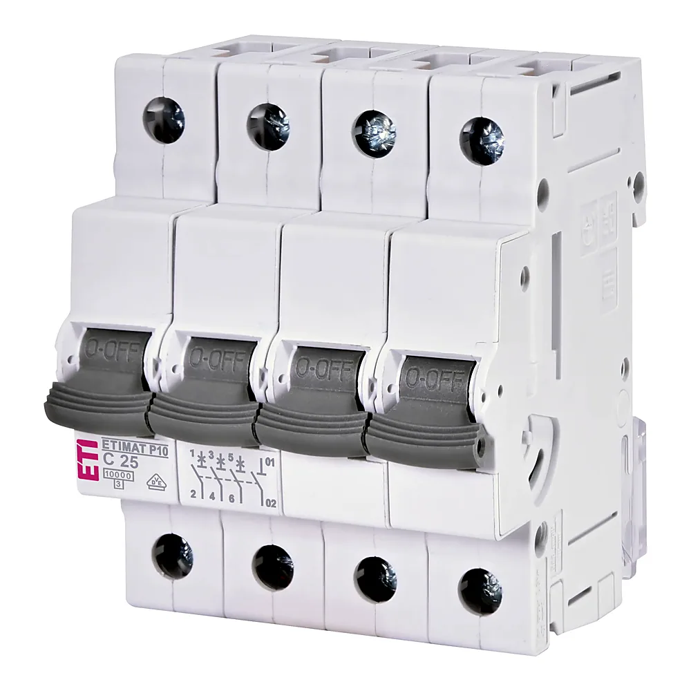 Авт. вимикач ETIMAT P10 3p+N C 25A (10kA)