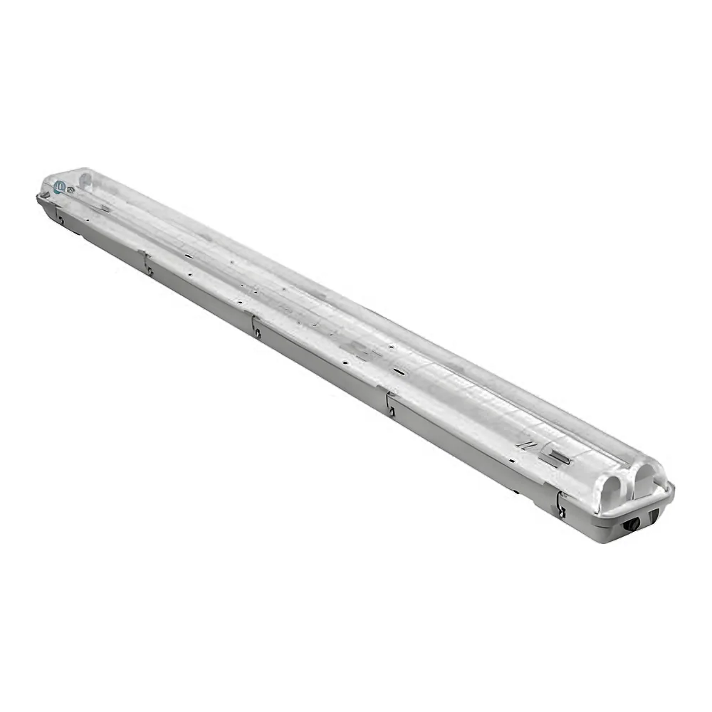 Світлодіодний світильник PC7 LED 2х1200 мм² IP65 G13 без ламп сірий DeLux 90021137