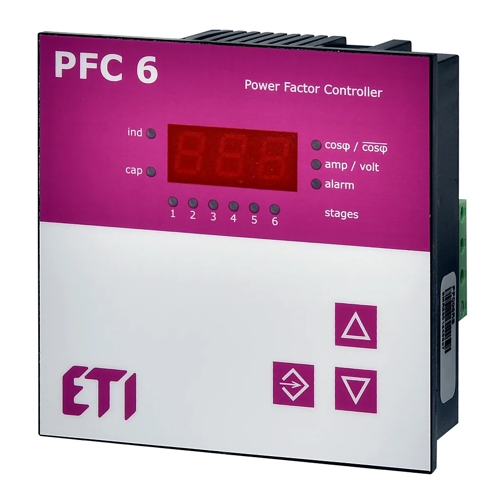 Регулятор реактивної потужності ETI PFC 6 RS 6 ступенів 97x97 мм 4656905
