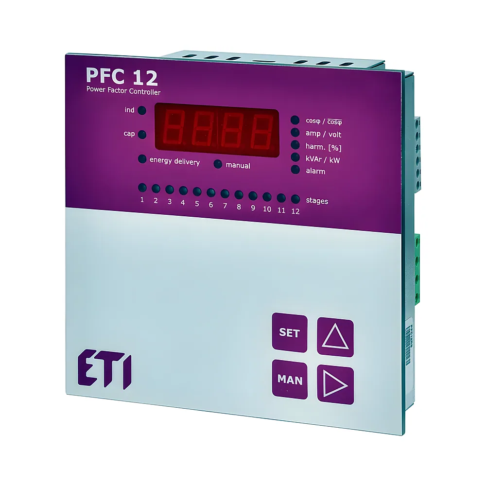 Регулятор реактивної потужності PFC 12 RS 12 ступенів 144х144 мм ETI 4656907